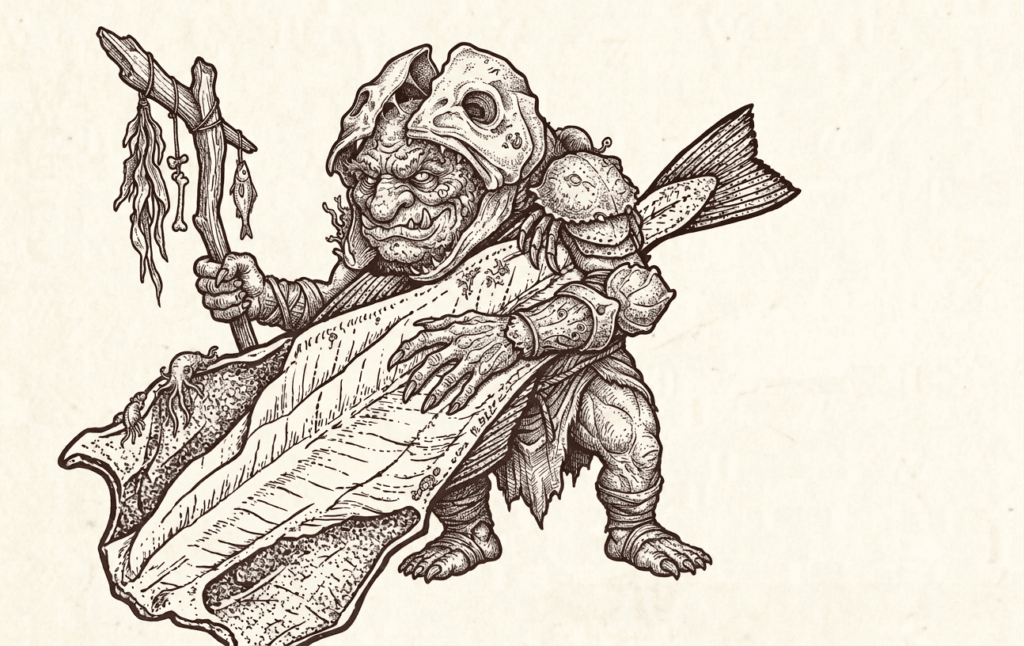 Troll with bacalau